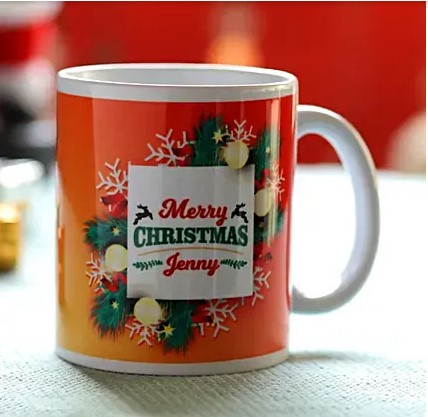 Merry Christmas Name Mug